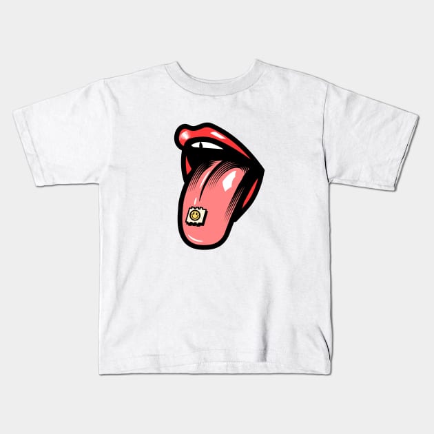 Urban Lips Smiley Face Unapologetic OFFICIAL Kids T-Shirt by Unapologetic OFFICIAL 